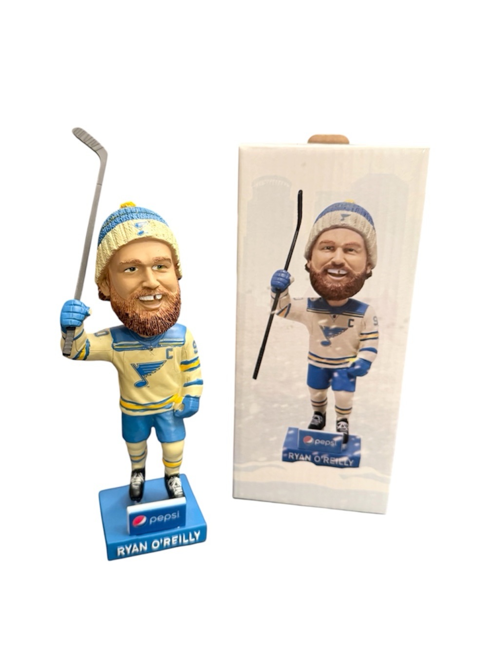 NHL St Louis Blues Ryan O'Reilly Winter Classic 2022 Bobblehead Blues v Wild